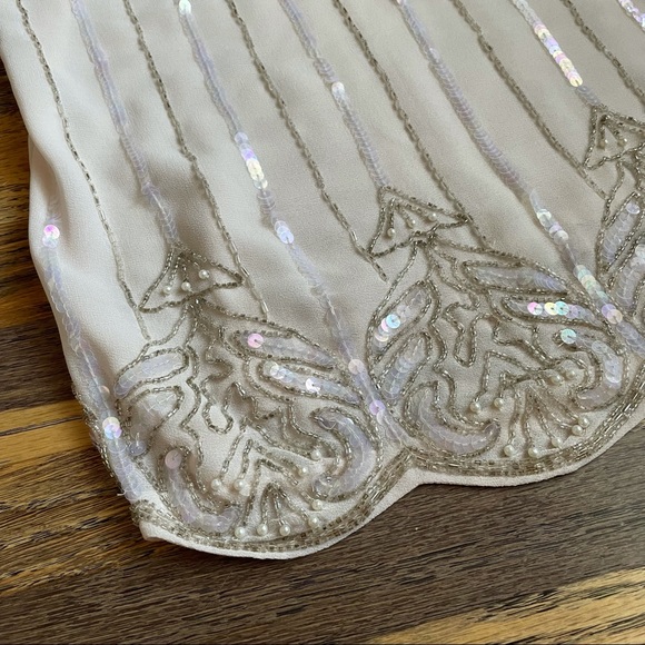 NWOT Beaded Sparkly Sequined Camisole Top - Picture 4 of 6